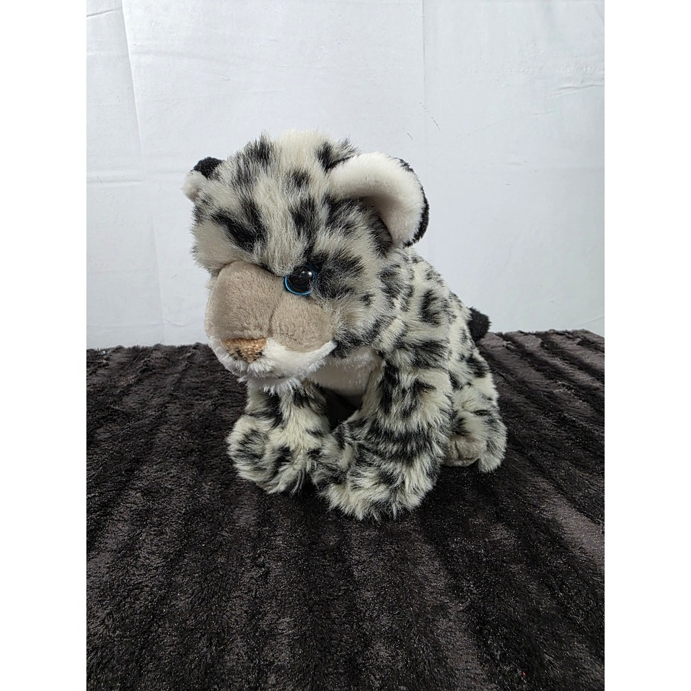 Wild Republic Snow Leopard Cub Plush Stuffed Animal Blue Eyes 11 inch 2009